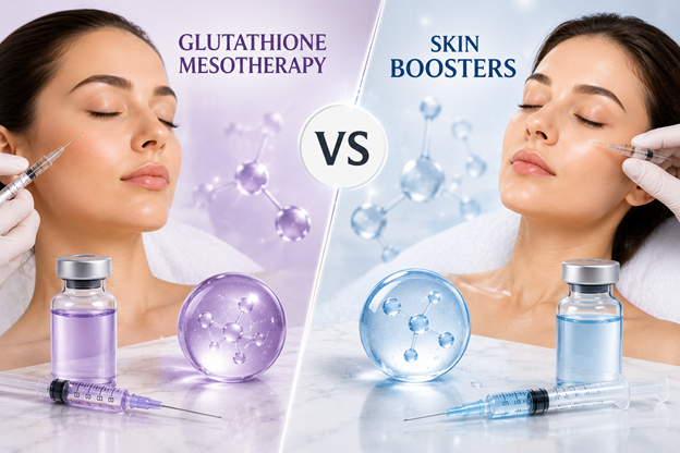 Glutathione Mesotherapy vs Skin Boosters